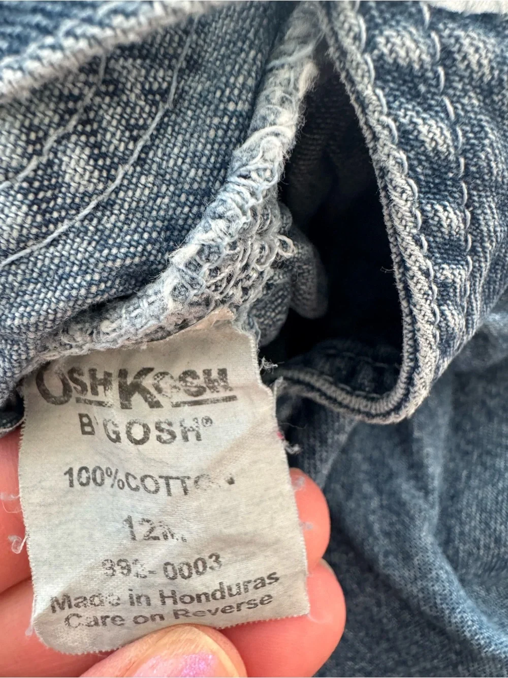 OshKosh B'gosh Dark Blue Denim Skirted Overalls
